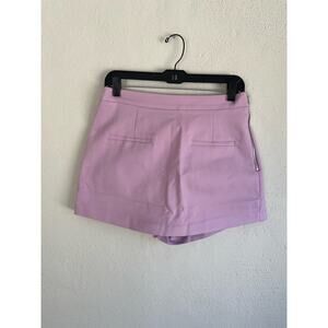 Anthropologie English Factory Wiman Purple Front Welt Pockets Short, Siz…